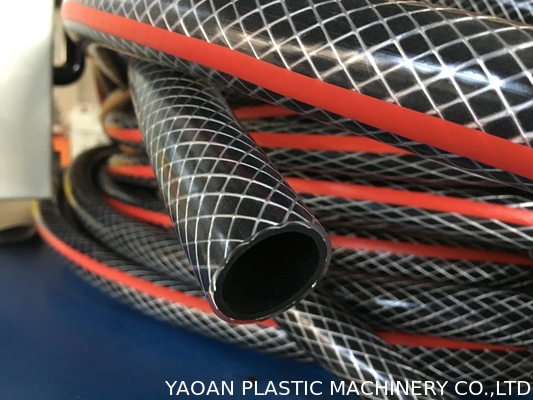 Chaîne de production de tissu-renforcé de tuyau de la machine d'extrusion de tuyau d'arrosage de PVC/PVC