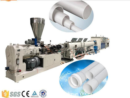 Machine en plastique d'extrusion de tuyau de PVC de drainage et de tube isolant, chaîne de production de tuyau de PVC